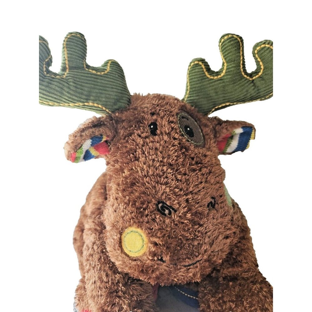 Mary Meyer Mossy Moose Cheery Cheeks Plush Stuffed Animal 7” Striped Corduroy